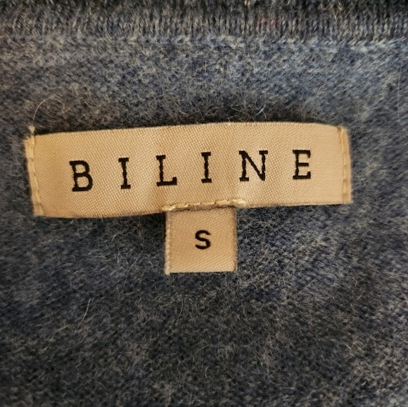 Biline Blue Cashmere Sweater - Picture 8 of 10